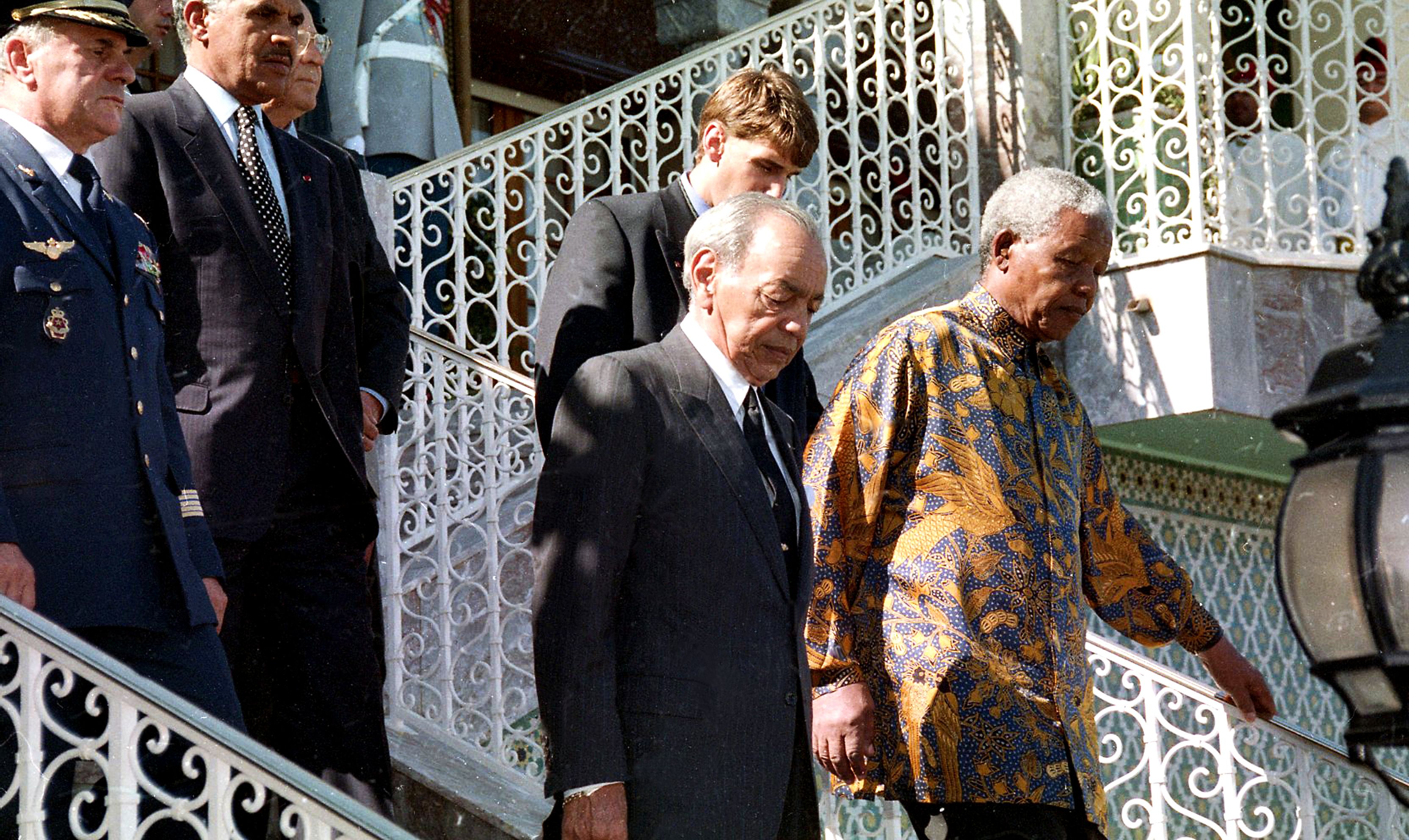 SM Le Roi Hassan II reçoit M. Nelson Mandela, Président d’Afrique du Sud, 1997 Image Gallery - Embassy of Morocco in South Africa